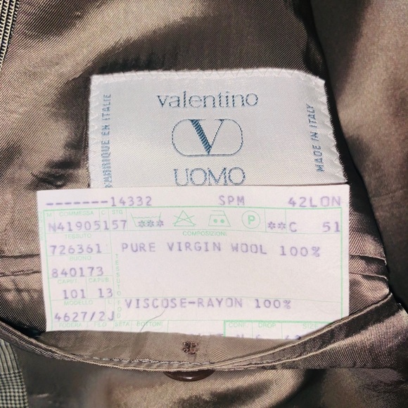 VALENTINO Men’s Suit Jacket Sports Coat Pants Wool Luxury Designer - Picture 4 of 16